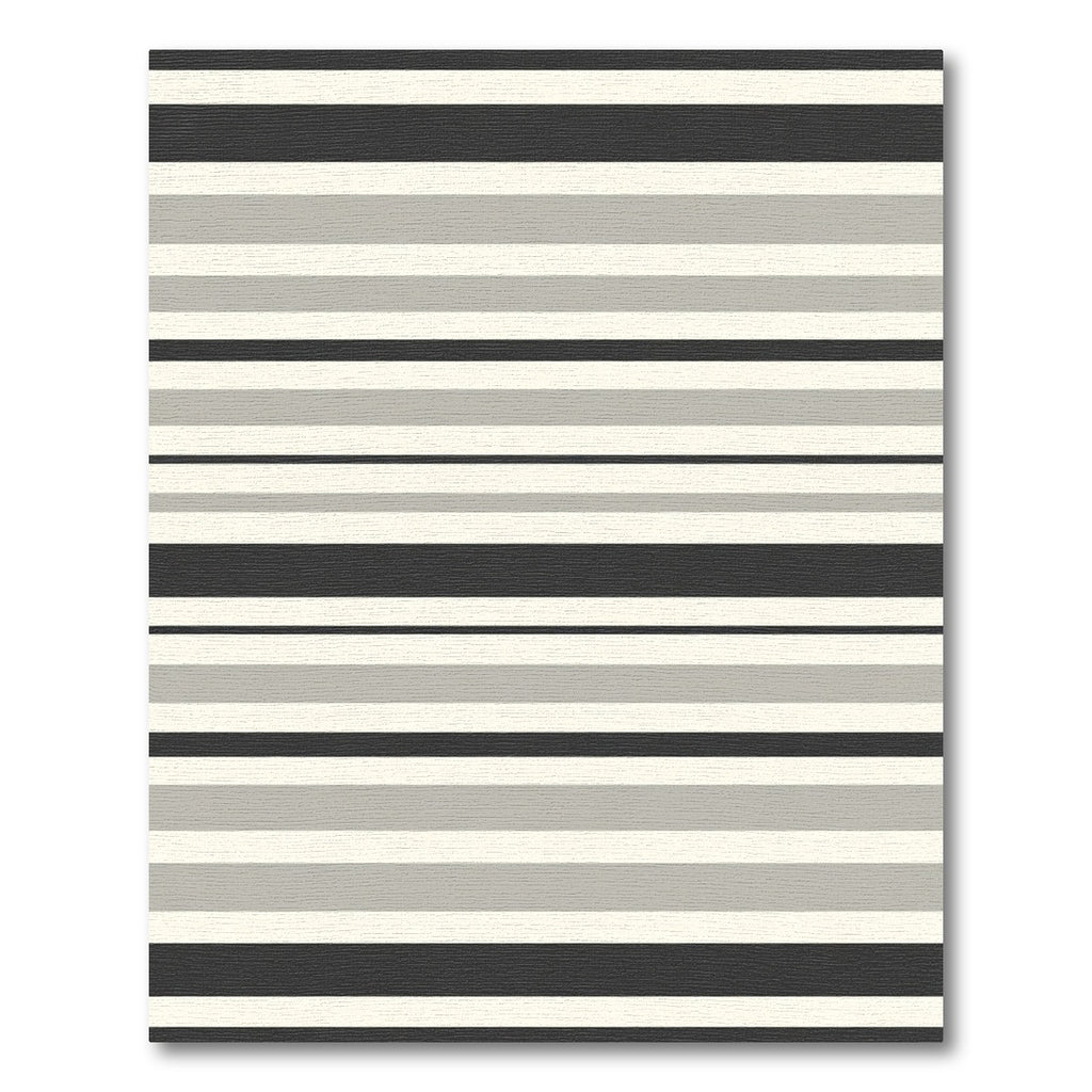 Subtle Shadowed Gray Stripe Arrangement Rug