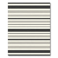 Subtle Shadowed Gray Stripe Arrangement Rug