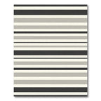 Subtle Shadowed Gray Stripe Arrangement Rug