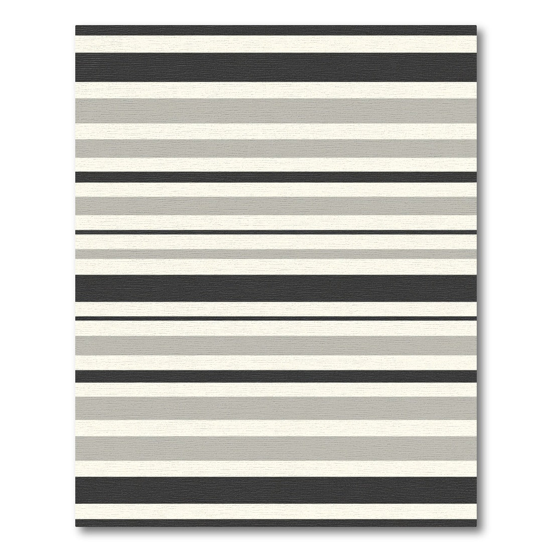 Subtle Shadowed Gray Stripe Arrangement Rug