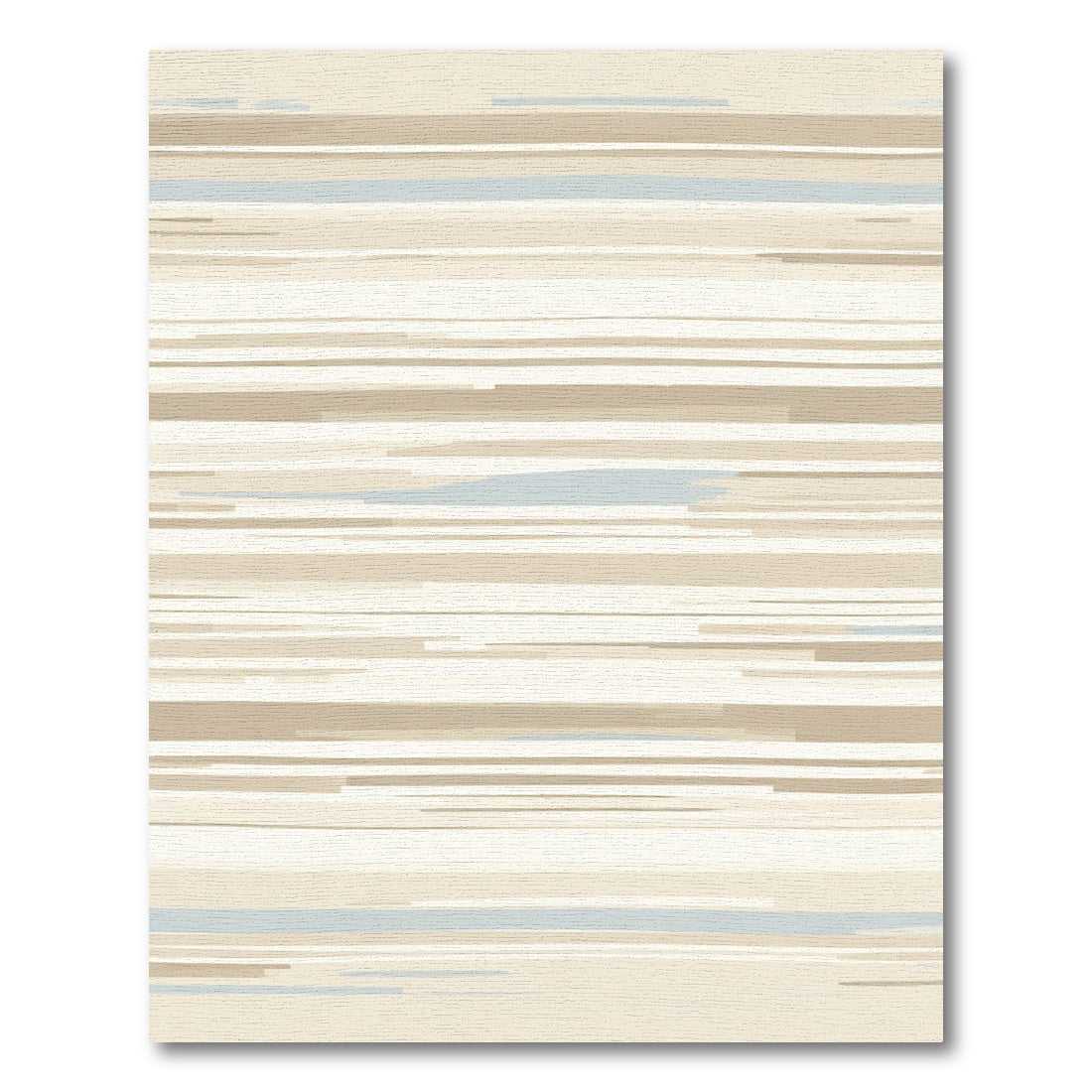 Earthy Tone Horizontal Stripe Accent Rug
