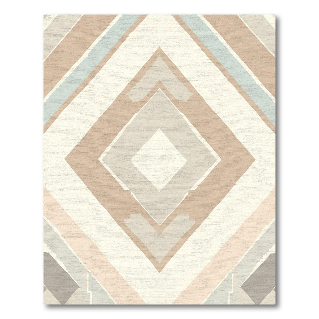 Earthy Tones Geometric Diamond Rug