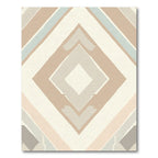 Earthy Tones Geometric Diamond Rug