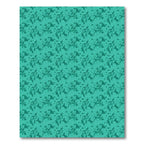 Teal Abstract Watercolor Swirl Rug