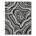 Monochromatic Swirl Abstraction Rug