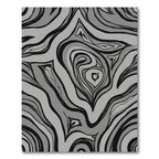 Monochromatic Swirl Abstraction Rug