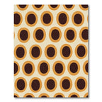 Retro Amber Polka Dot Rug