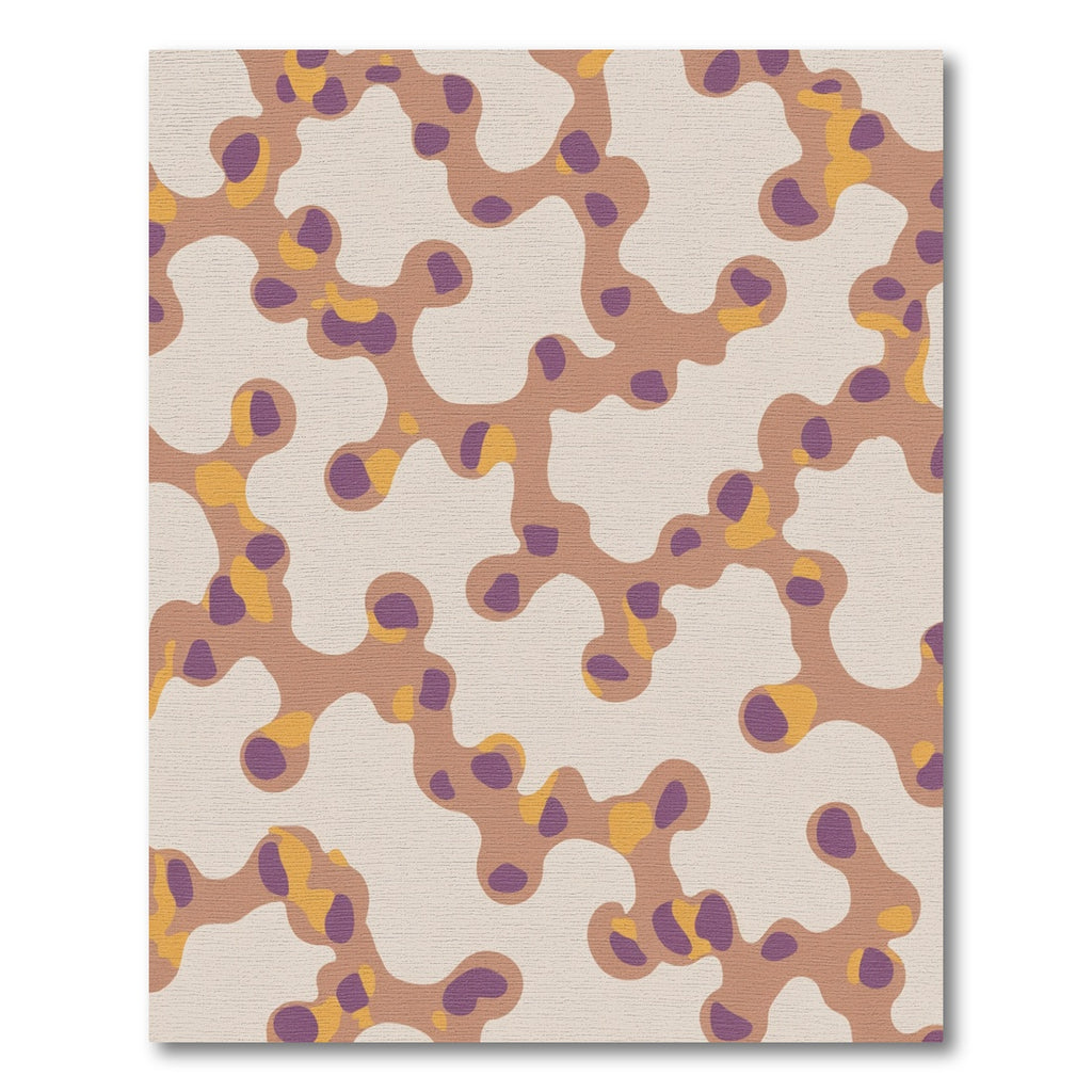 Abstract Organic Coral Shape Rug