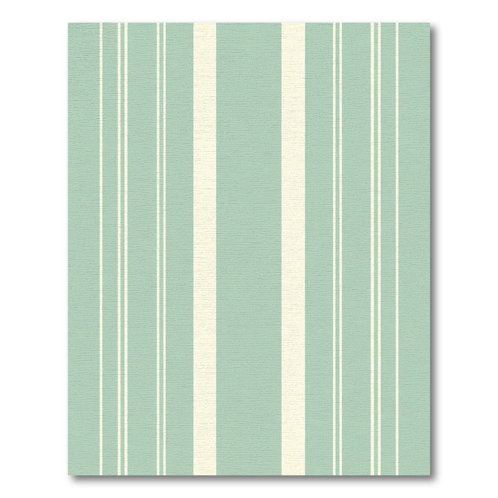 Aqua Beige Wide Narrow Stripe Rug