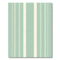 Aqua Beige Wide Narrow Stripe Rug