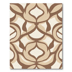 Brown Cream Organic Links Composition Rug