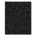 Dark Smoke Swirling Abstract Rug