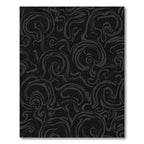 Dark Smoke Swirling Abstract Rug