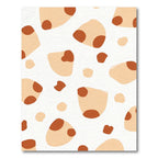 Terra Cotta Blob Organic Shapes Rug