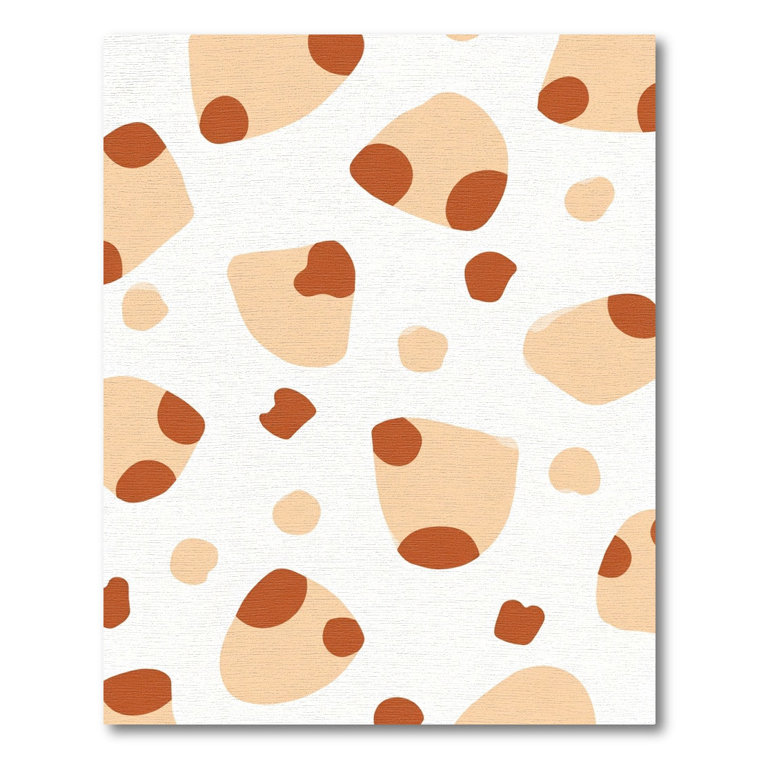 Terra Cotta Blob Organic Shapes Rug