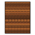 Earthy Tones Horizontal Brick Stripe Rug