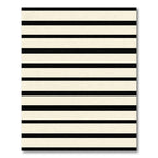 Cream and Black Stripe Rug
