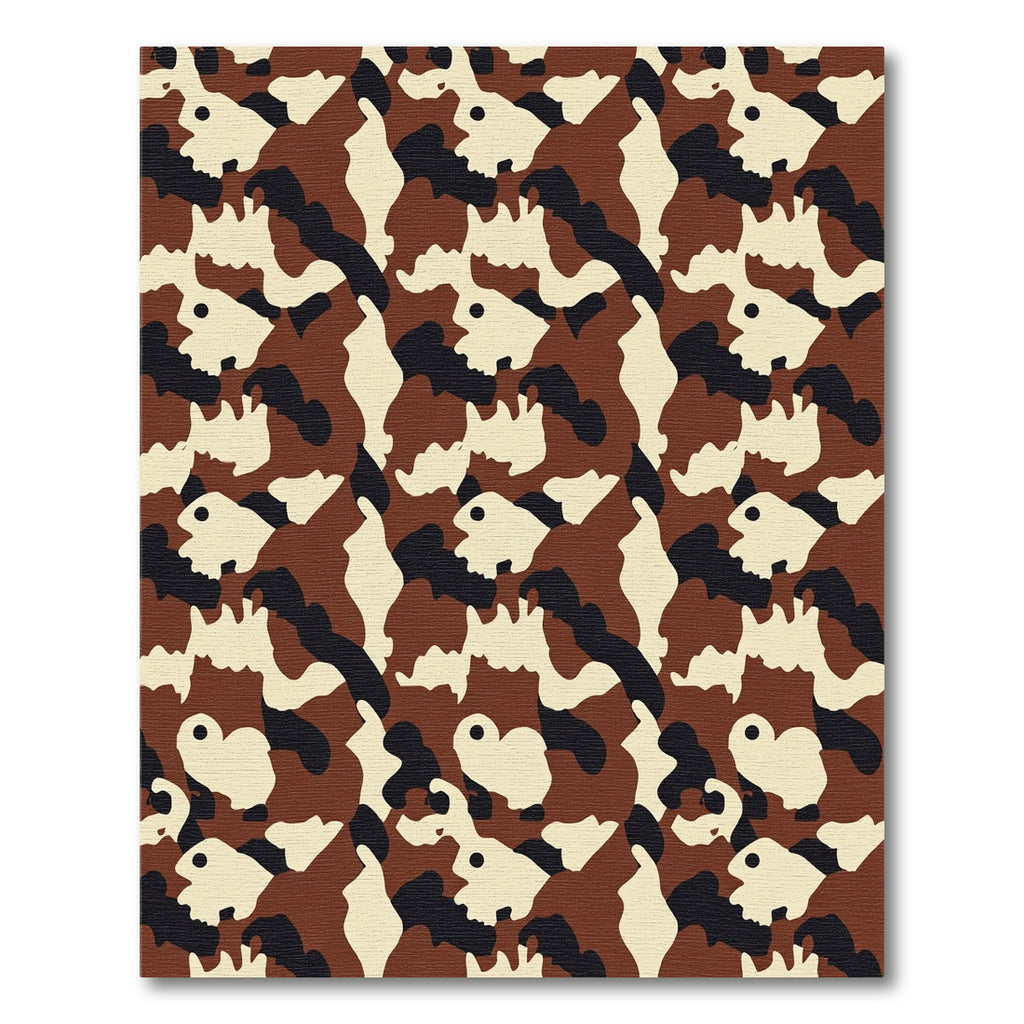 Forest Camo Shapes Rug