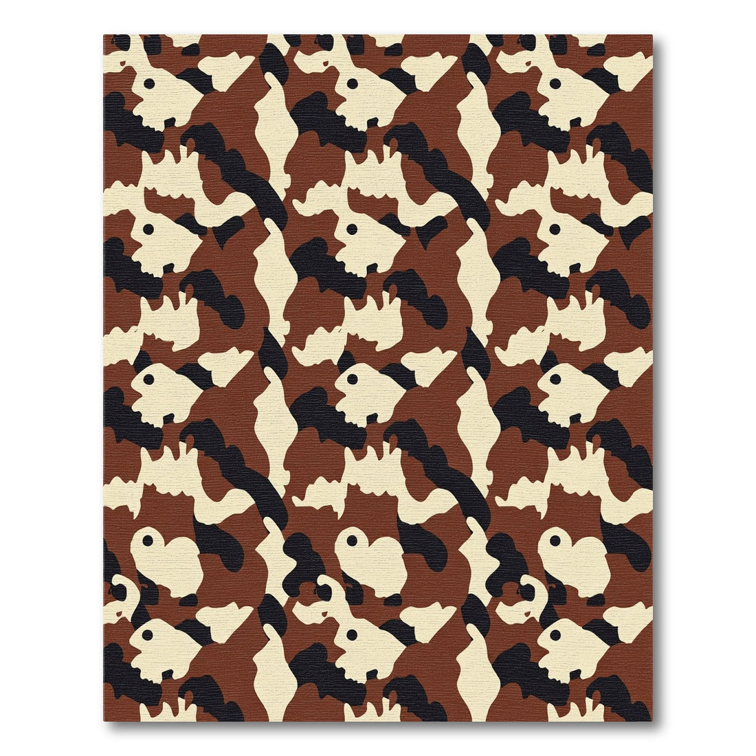 Forest Camo Shapes Rug