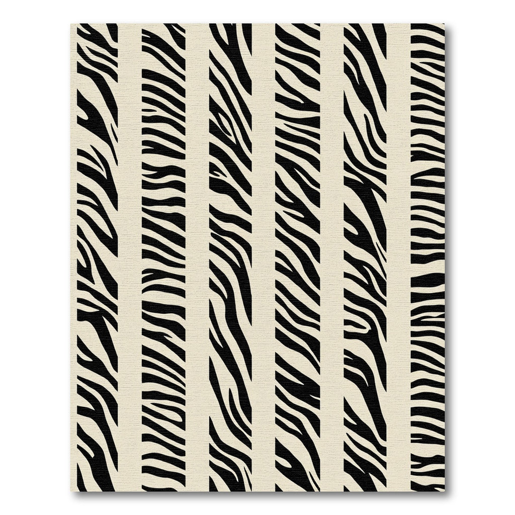 Monochrome Wild Animal Stripes Accent Rug