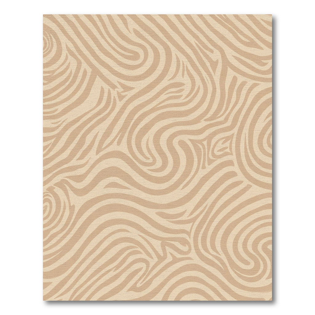 Neutral Earthy Swirl Abstract Rug