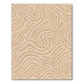 Neutral Earthy Swirl Abstract Rug