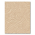 Neutral Earthy Swirl Abstract Rug