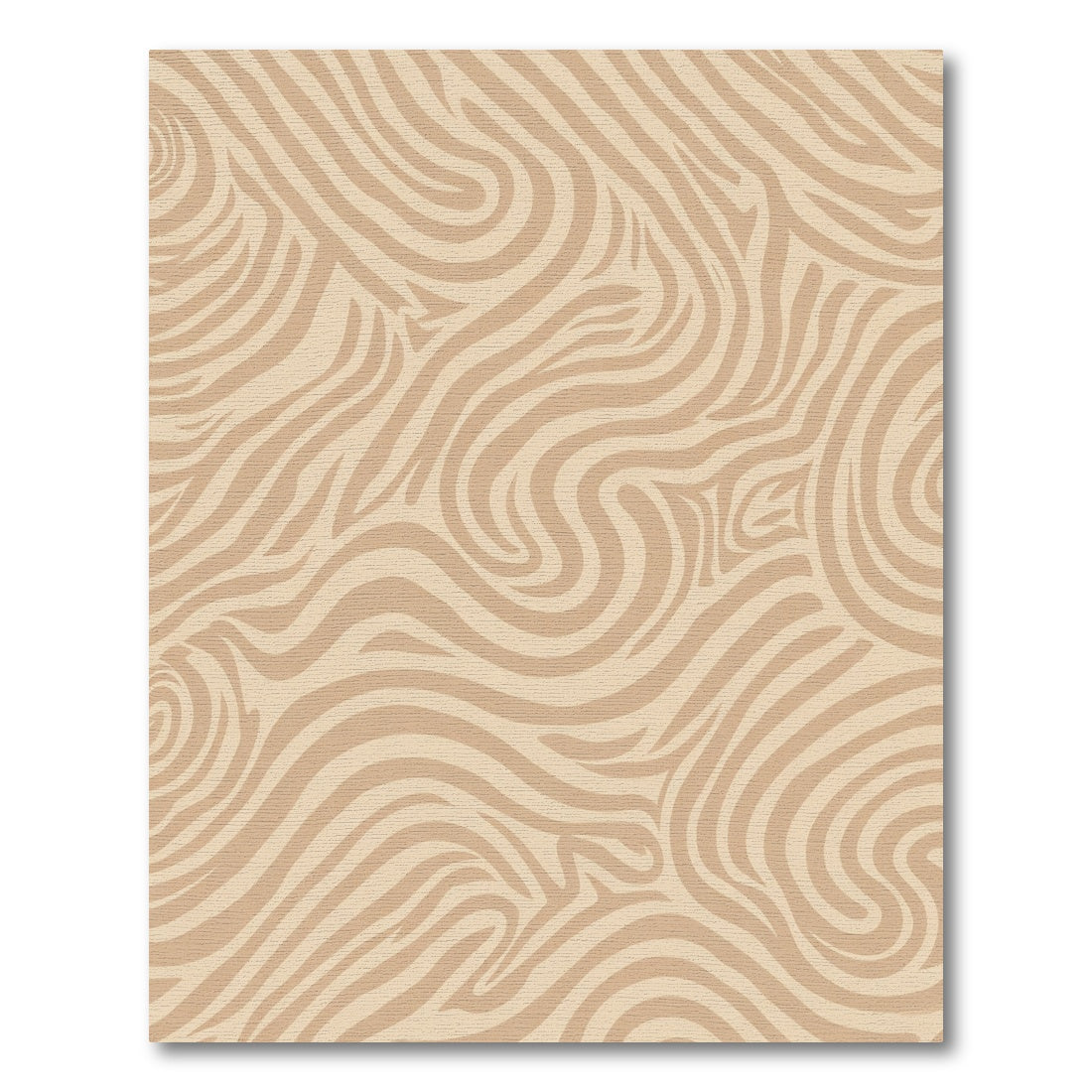 Neutral Earthy Swirl Abstract Rug