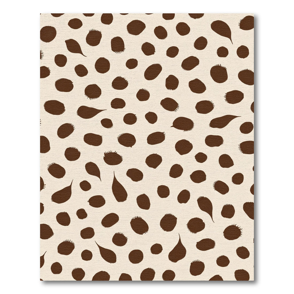Brown Spots Scatter Light Background Rug