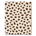 Brown Spots Scatter Light Background Rug