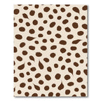 Brown Spots Scatter Light Background Rug