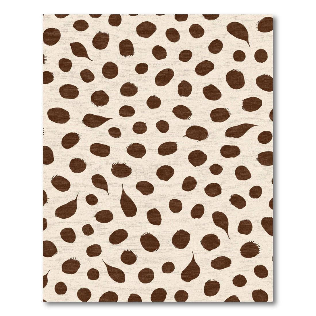 Brown Spots Scatter Light Background Rug