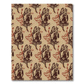 Vintage Ecru Brown Ballet Duo Rug