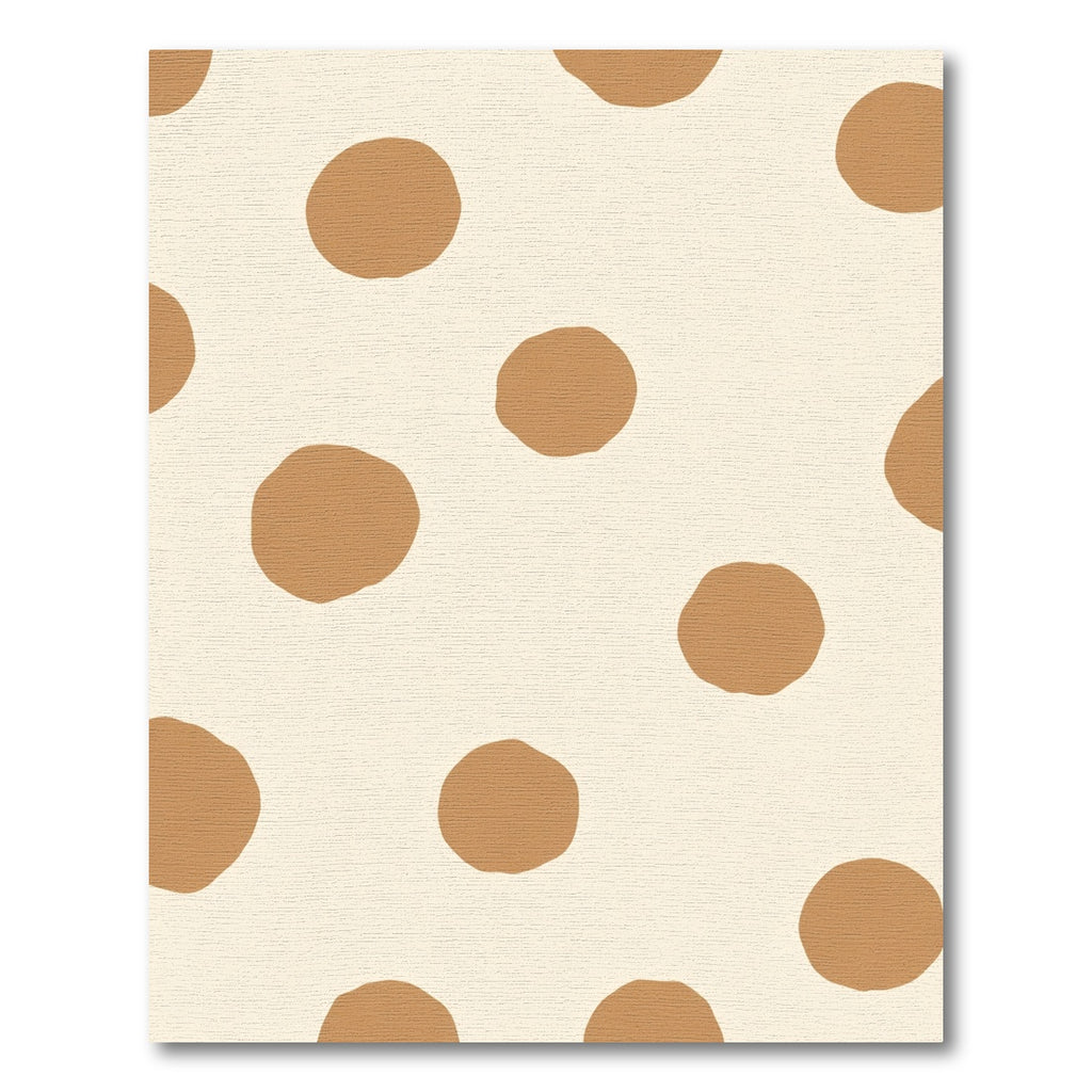 Caramel Polka Dot Composition Rug