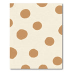 Caramel Polka Dot Composition Rug