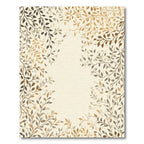 Earthy Tone Leafy Branch Vines Rug