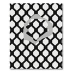 Monochromatic Geometric Honeycomb Overlay Rug