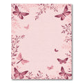 Rose Garden Butterfly Sprig Border Rug
