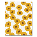 Golden Ochre Abstract Circles Rug