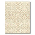 Neutral White Geometric Lattice Rug