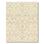 Neutral White Geometric Lattice Rug