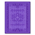Amethyst Pixelated Geometric Borders Rug