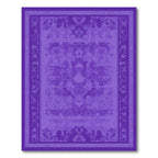 Amethyst Pixelated Geometric Borders Rug