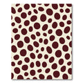 Deep Crimson Polka Dot Spotting Rug