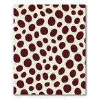 Deep Crimson Polka Dot Spotting Rug