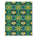 Emerald Yellow Floral Abstraction Rug