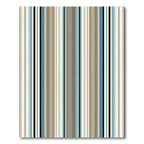 Modern Earthy Blue Stripe Rug
