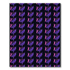 Purple Pink Flying Bat Pattern Rug