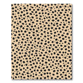 Cheetah Spots Black Beige Overlay Rug