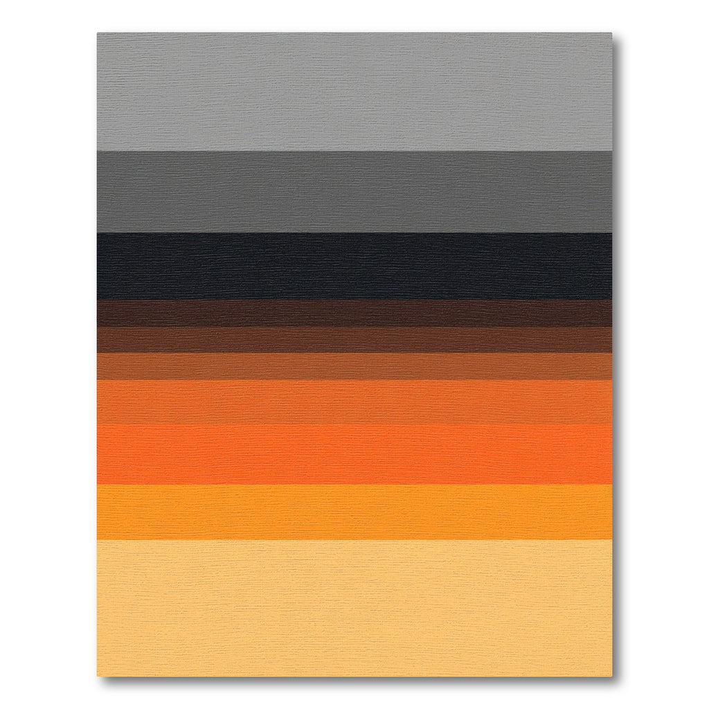 Warm Sunset Gradient Stripe Rug